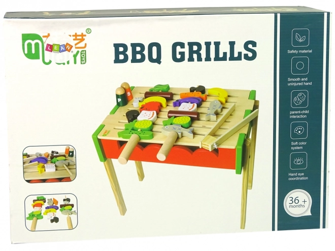 Wooden Grill Play Set