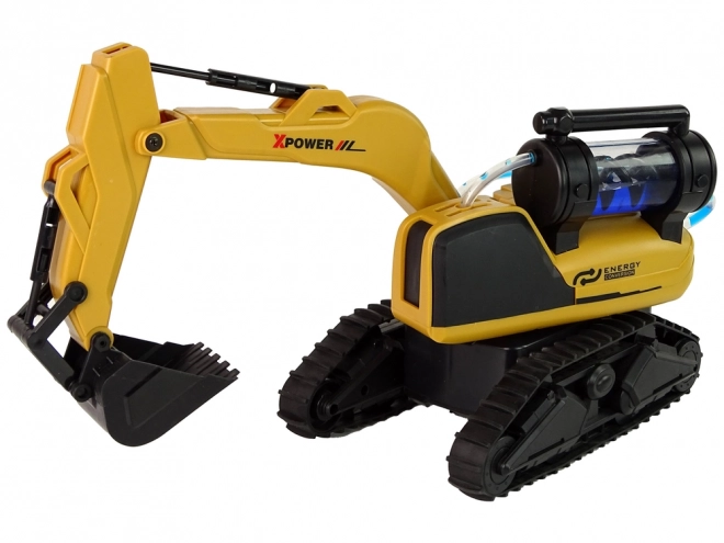 Large Remote Control Crawler Excavator Yellow