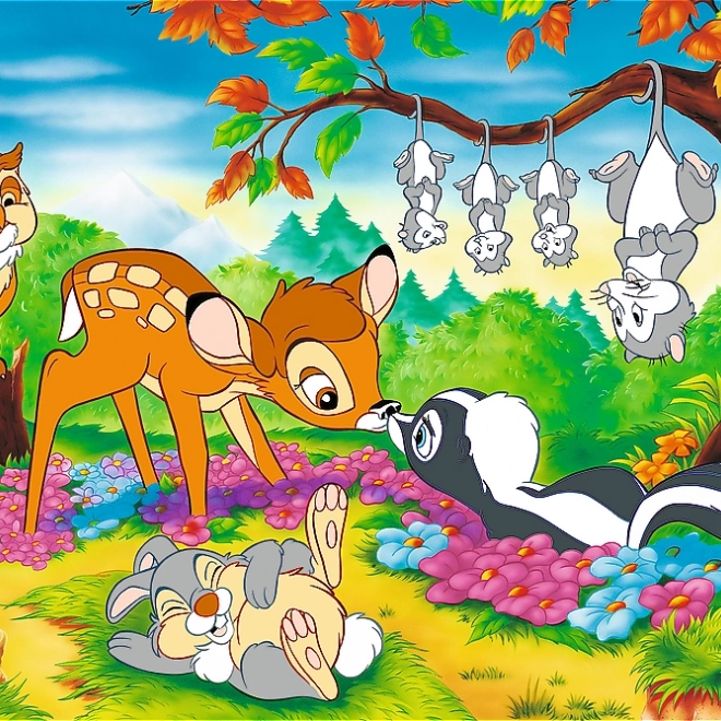Puzzle Bambi és az erdei barátok 160 darab