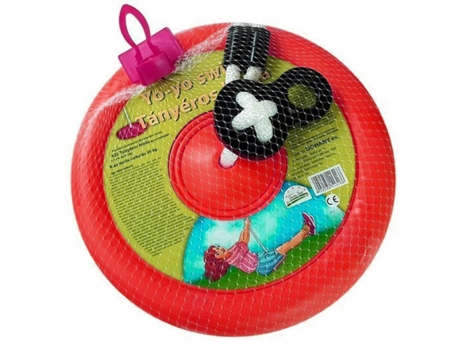 Children's Garden Swing with Round Disc 423 Red
