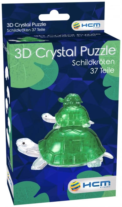 3d Crystal Puzzle Turtles 37 Pieces