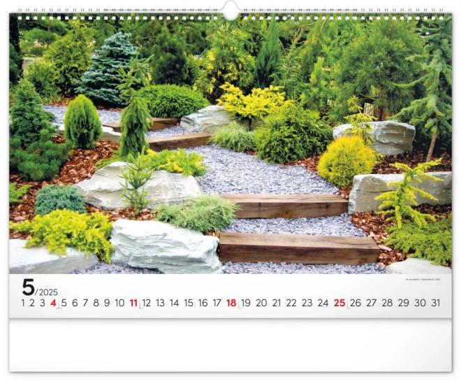 Garden Wall Calendar 2025