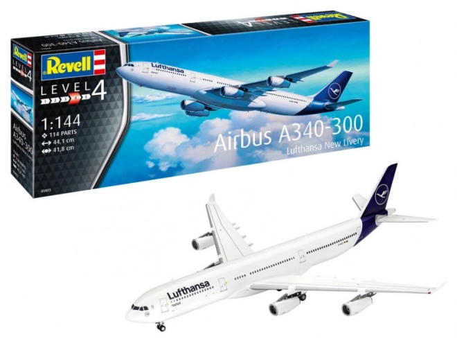 Plastic model Lufthansa A340-300 new livery