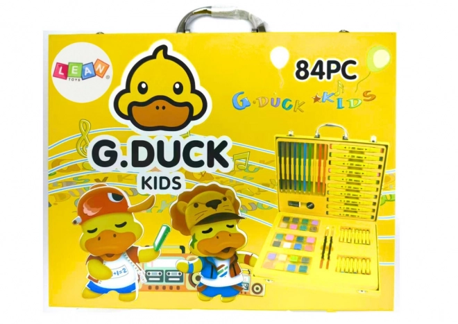 Yellow Duck Artistic Set in Suitcase