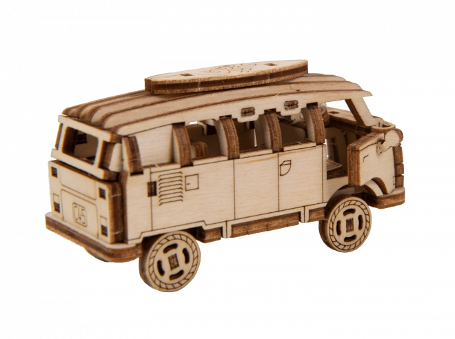 Wooden City 3D Puzzle Retro Minibus