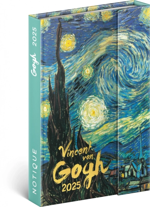 Weekly Magnetic Diary Van Gogh Design 2025