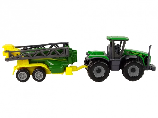 Green Farm Tractor with Sprayer Toy