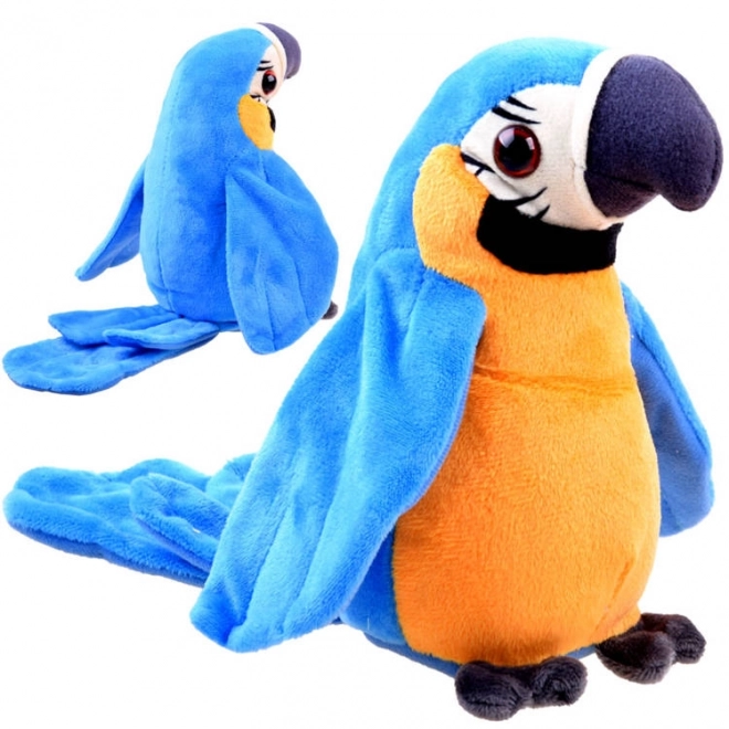 Colorful Talking Plush Parrot – red