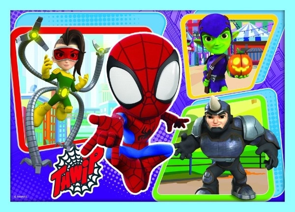 Puzzle Spidey and His Amazing Friends 4-in-1 Set