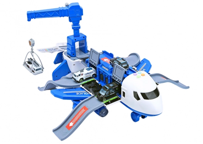 Interactive Police Airplane 2-in-1 DIY Playset