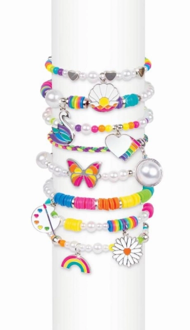 Rainbow and Pearl Bracelet Making Kit