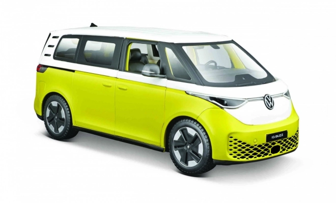 Metal Volkswagen 2023 ID Buzz Model Yellow 1:24