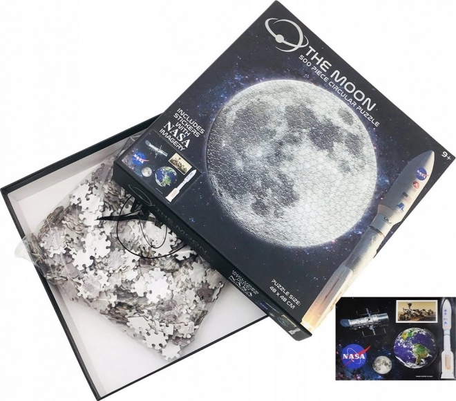 NASA Moon Circular Puzzle 500 Pieces