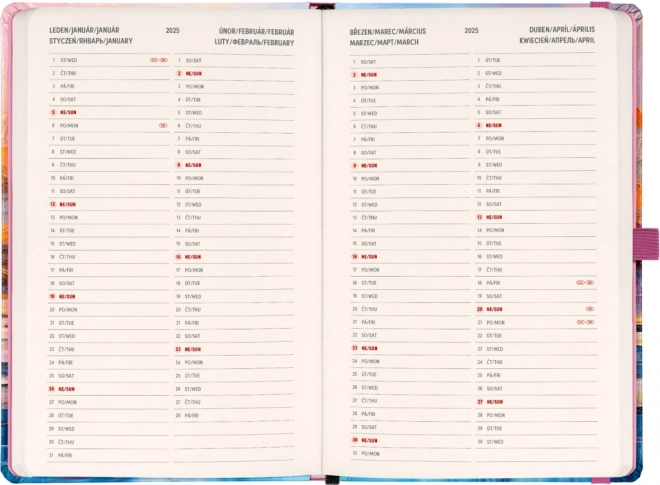 Weekly Planner Water Lilies 2025