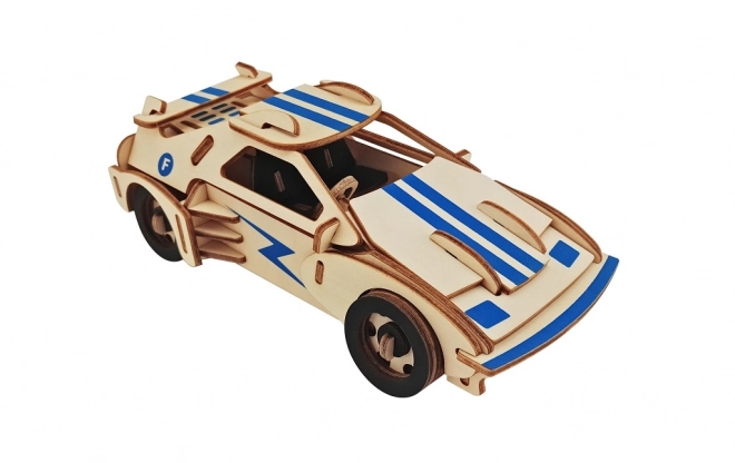 Woodcraft Wooden 3D Puzzle Racing Car