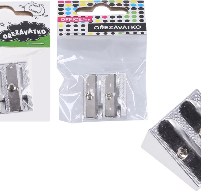 Metal Pencil Sharpener With 2 Holes