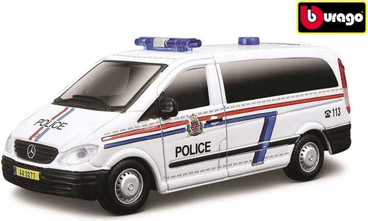 Bburago Mercedes‑Benz Vito policijsko kombi vozilo 1:50