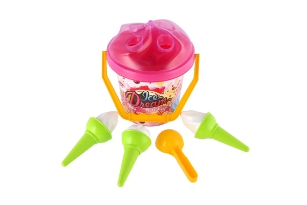 Sand Play Set with Bucket and Ice Cream Molds