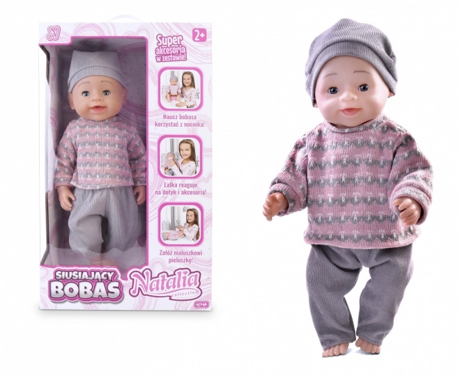 Interactive Crying Baby Doll 43 cm by Natalya Collection