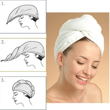 Hair Drying Microfiber Turban Towel