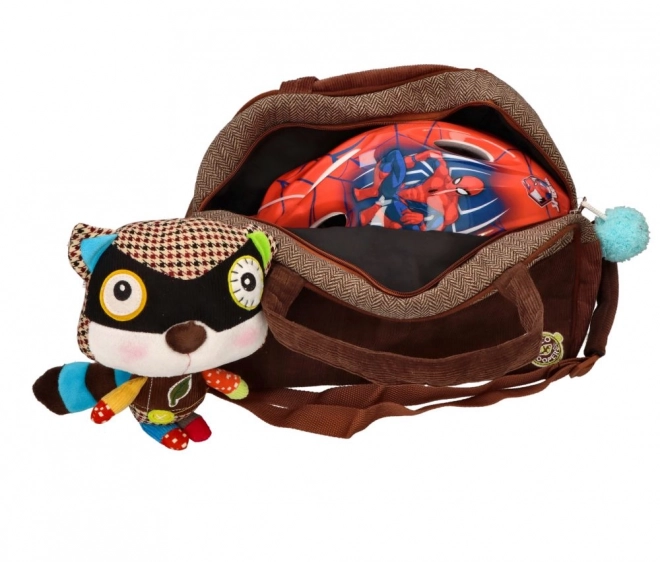 EcoSnoopers Bag with Raccoon Plush