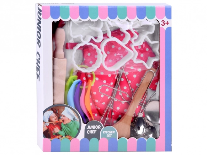 Cooking Set with Apron and Accessories for Kids