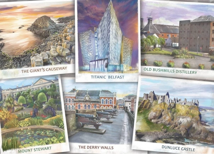 Puzzel Bezoek Noord-Ierland 1000 stukjes