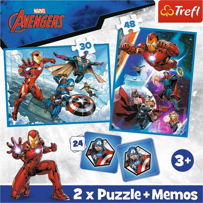 Puzzle and Memory Game Set - Heroes in Action