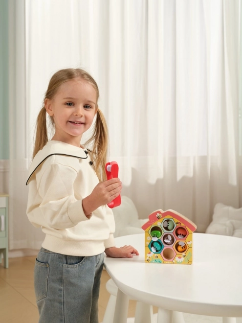 Wooden Bee Hive Game for Kids