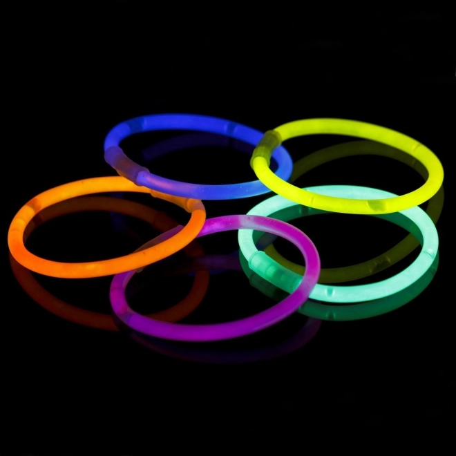 Fluorescent Glow-In-The-Dark Bracelets 100 Pack