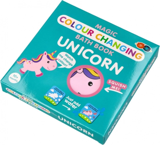 A bath book that changes color