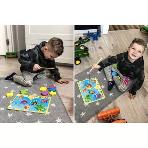 Fishing Puzzle with Magnetic Fish