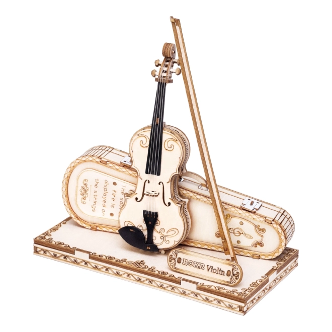 Robotic Wooden 3D Puzzle Viola