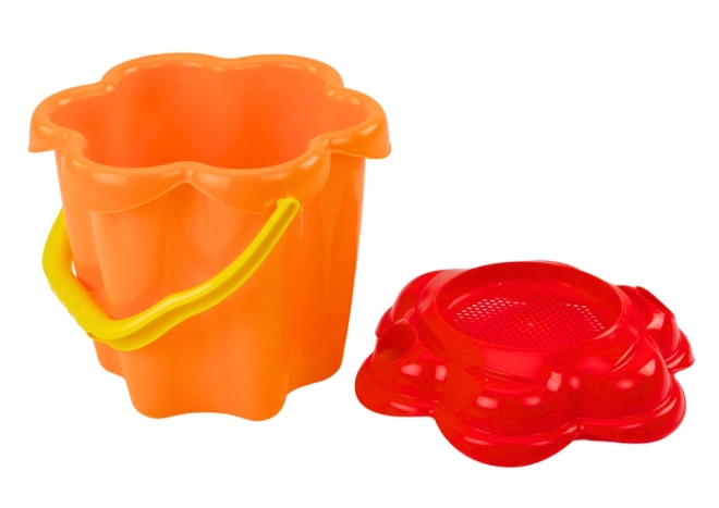 Colorful Sand Play Set with Bucket and Molds