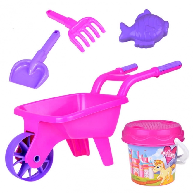 Kids Garden Wheelbarrow Set – Pink