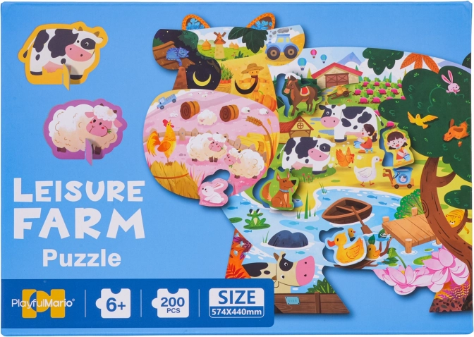 Set puzzle da 200 pezzi – fattoria