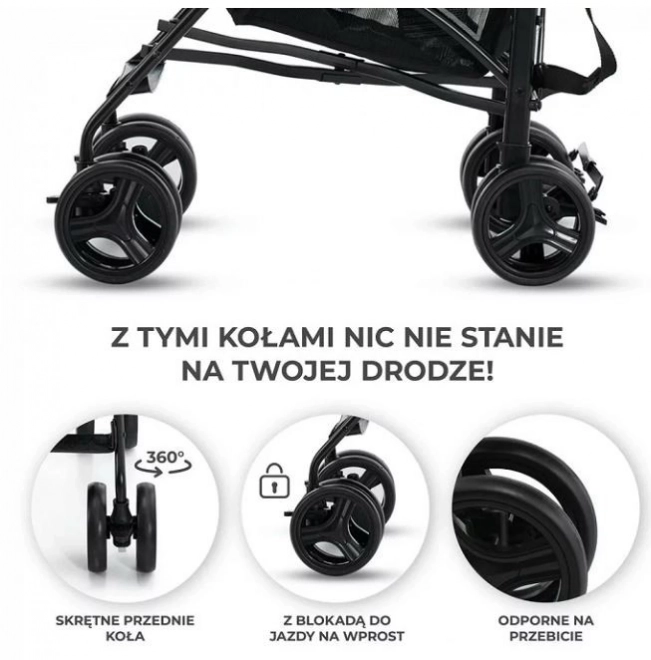 Kočárek Kinderkraft TIK Šedý