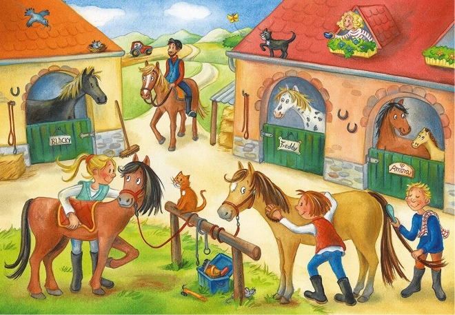 Ravensburger Puzzle Holiday at the Farm with Horses