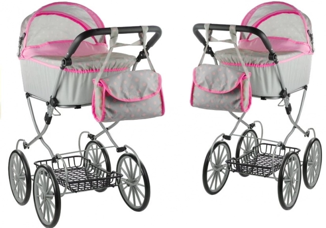 Alice Retro Doll Pram with Bag