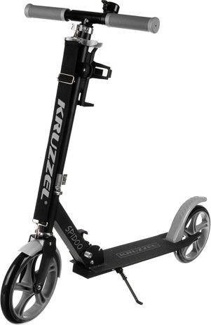 Folding city scooter for kids with large wheels (200 mm) – gray