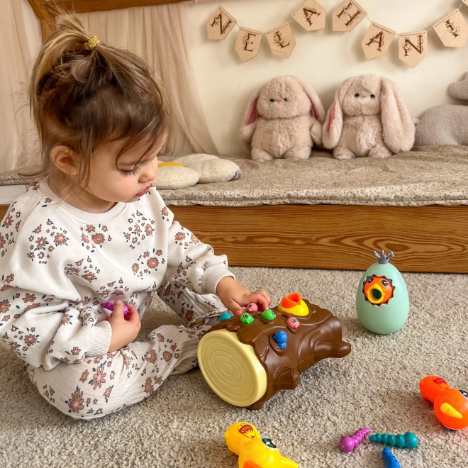 Catch the Bug Game with Wobble Egg Toy