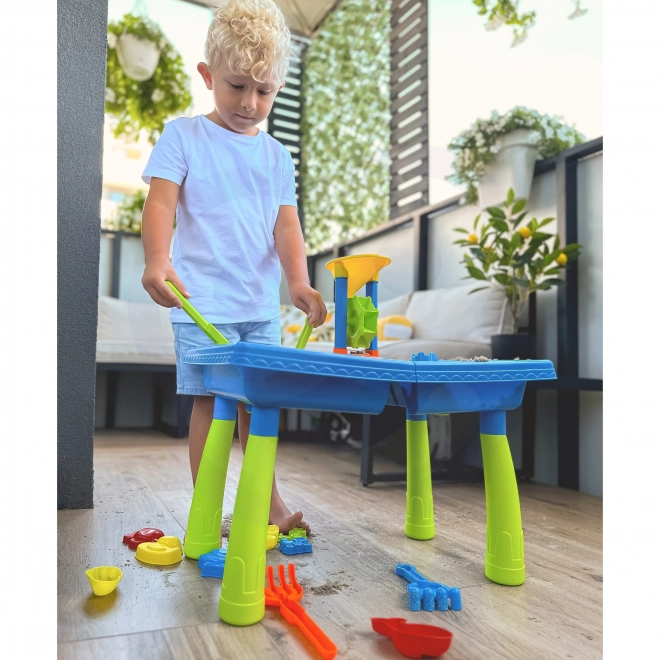 Woopie Sand and Water Play Table with Palm 18 Pc