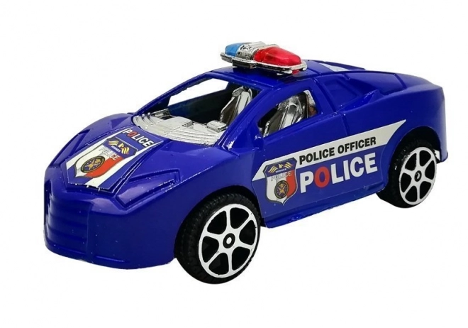 Police Car Toy Set with Pull Back Action