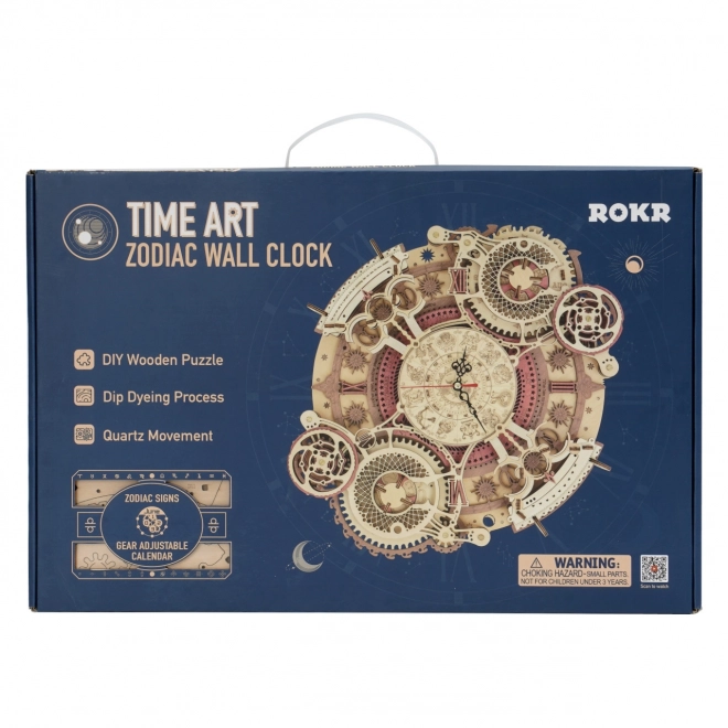 Rokr 3D Wooden Puzzle Zodiac Wall Clock