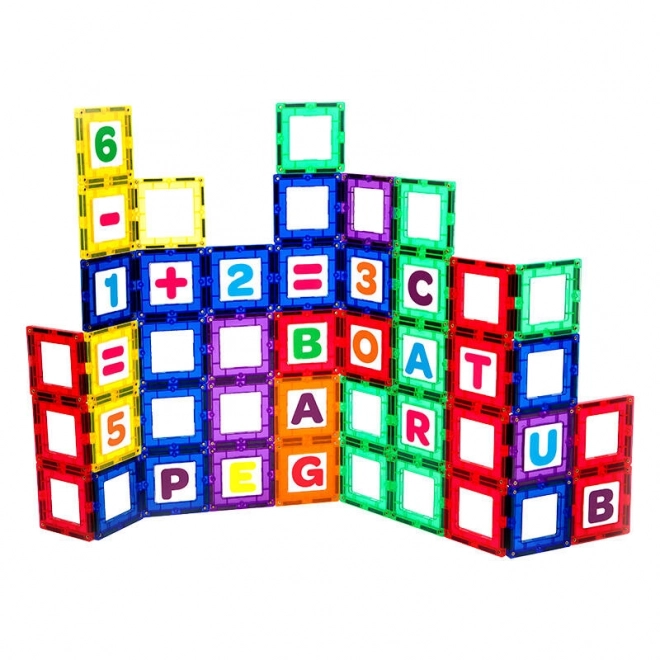 Magnetic Building Blocks Playmags Set 80 Pieces