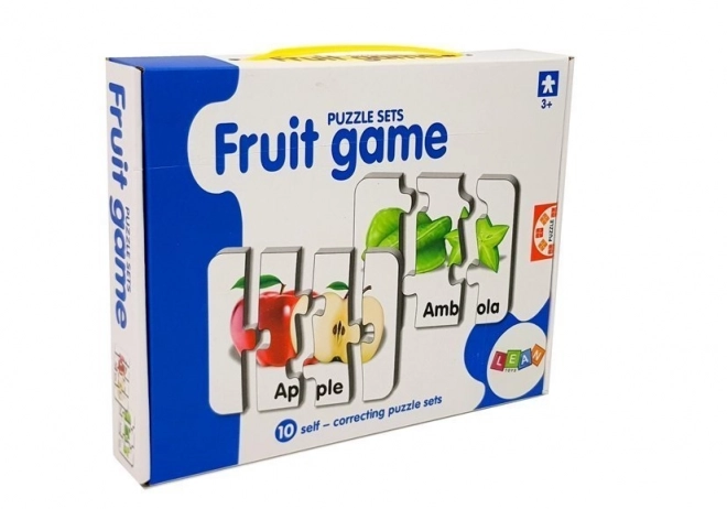 Educational Fruit Puzzle with 10 Connections