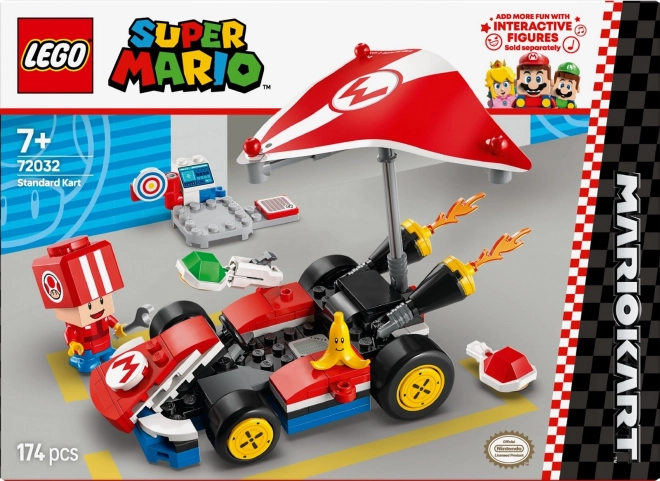 lego super mario kart with toad