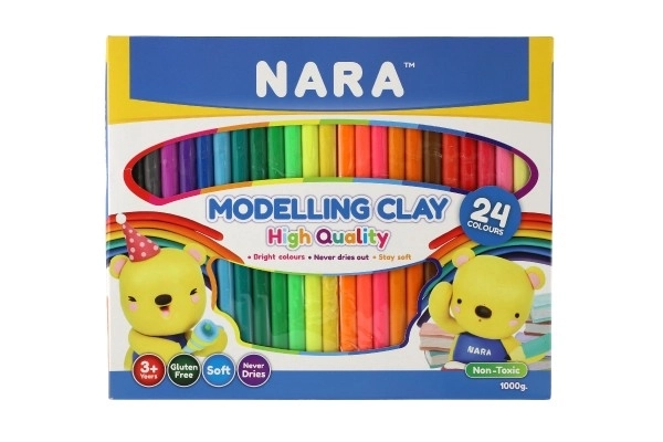 Modeling Clay Set 1000g 24 Colors