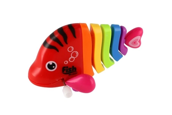 Colorful Wind-up Plastic Fish Toy