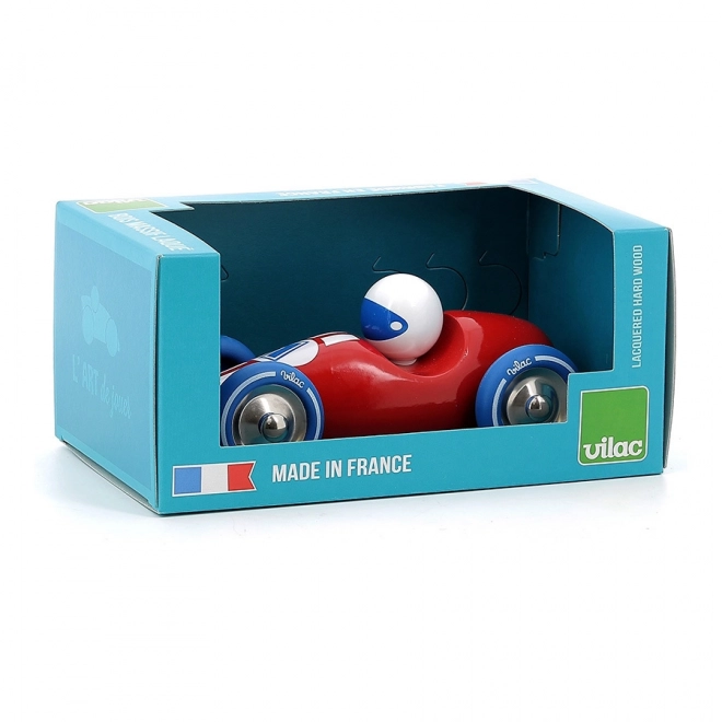 Vilac Racing Car Red with Blue Wheels